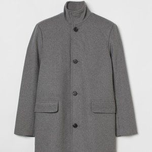 Wool-blend Funnel-collar Coat H&M (Men's)